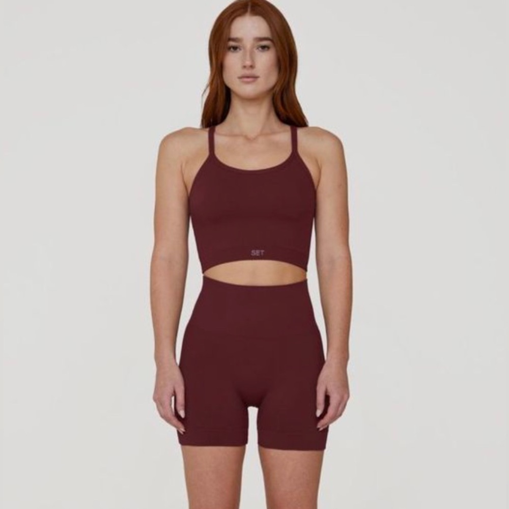 Set Active Sculptflex Bike Shorts - Hug (maroon/burgundy)